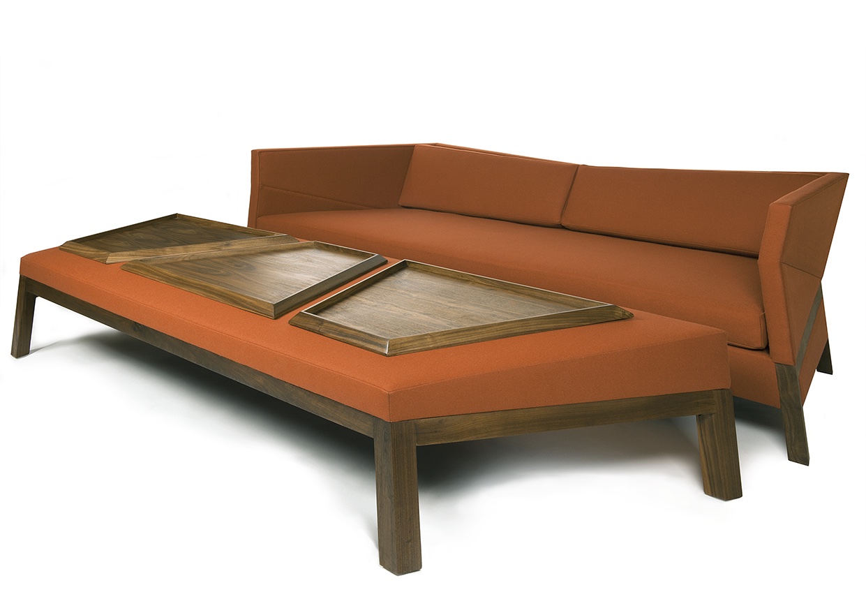  BIAS SOFA, OTTOMAN & TRAYS 